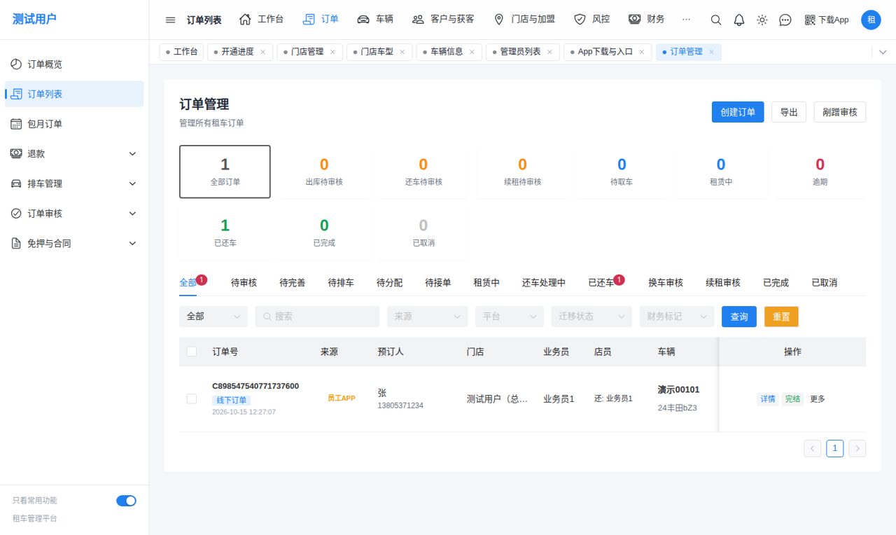 订单列表